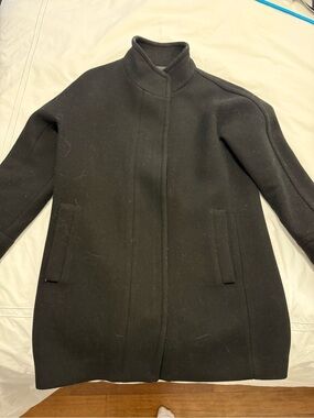 J. Crew Black Wool Pea Coat